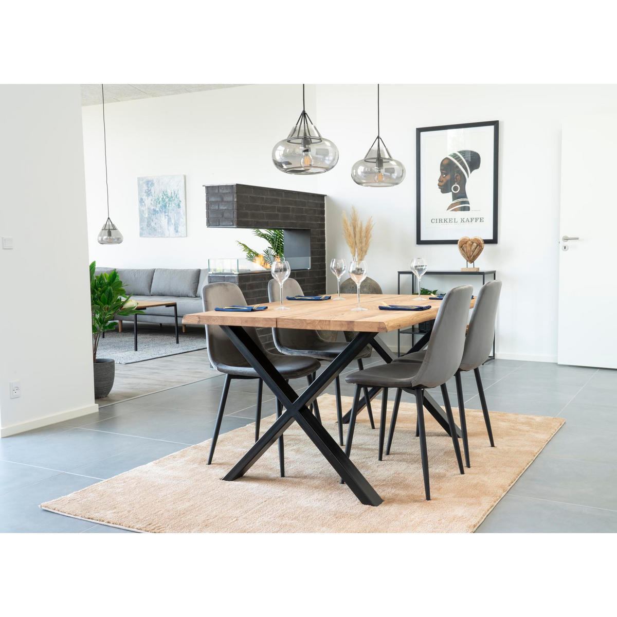 ESSTISCH Eiche - Eiche Wotan, Holzwerkstoff (140/95/74cm) - ebuy24