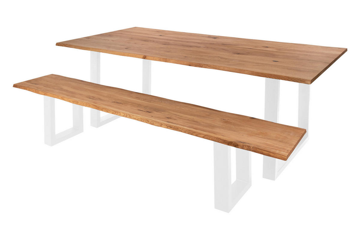 SITZBANK ENRICO - Beige/Naturfarben, Holz (120/47/42cm) - SAM