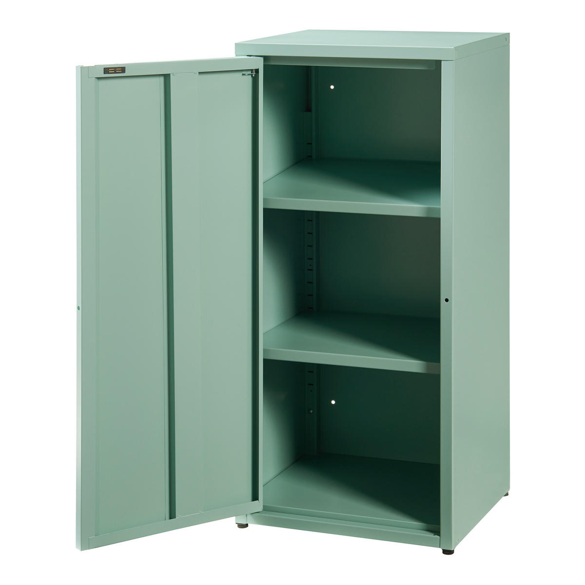 AKTENSCHRANK Burlöv - Mintgrün, Metall (40/88/35cm) - [en.casa]