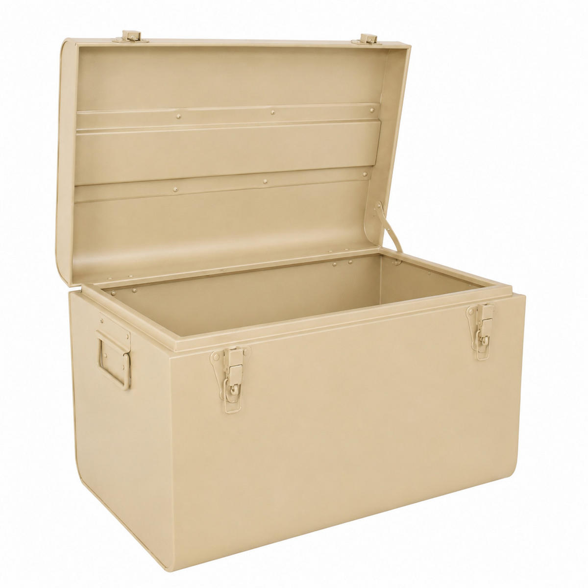 AUFBEWAHRUNGSTRUHE Box Medium - Beige, Metall (31/31/50cm) - LOFT42