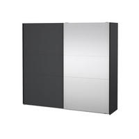 SCHIEBETÜRENSCHRANK, Como, Grau, Holzwerkstoff, 244 x 67 x 221 cm - Grau, Holzwerkstoff (244/221/67cm) - ebuy24