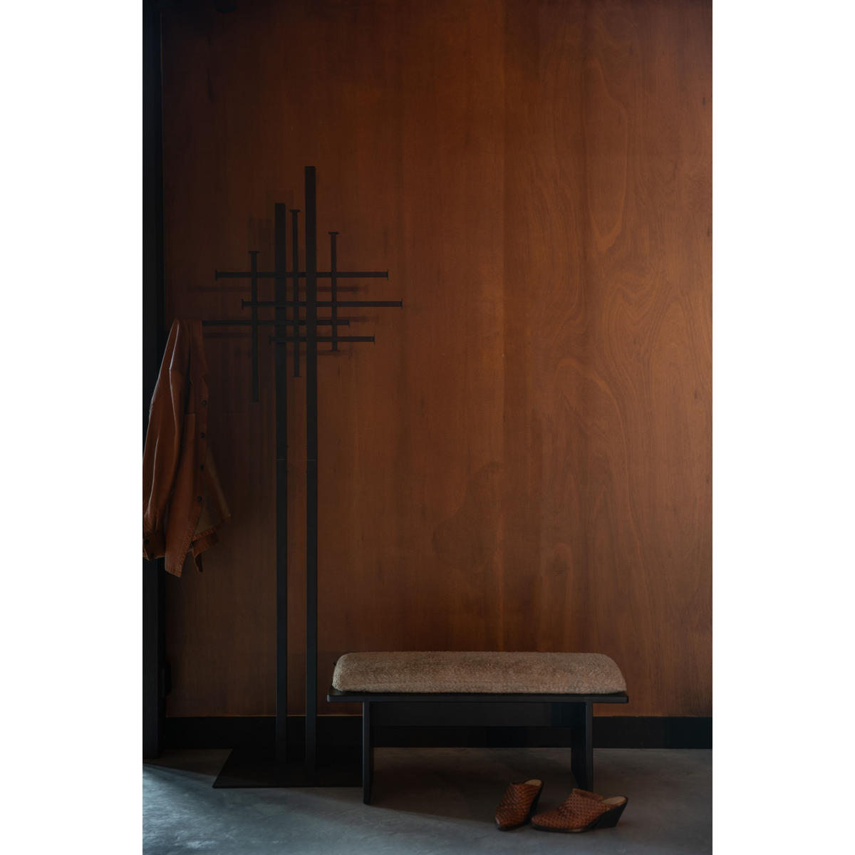 GARDEROBESTÄNDER Rumex Schwarz - Schwarz, Metall (71/185/45cm) - Dutchbone