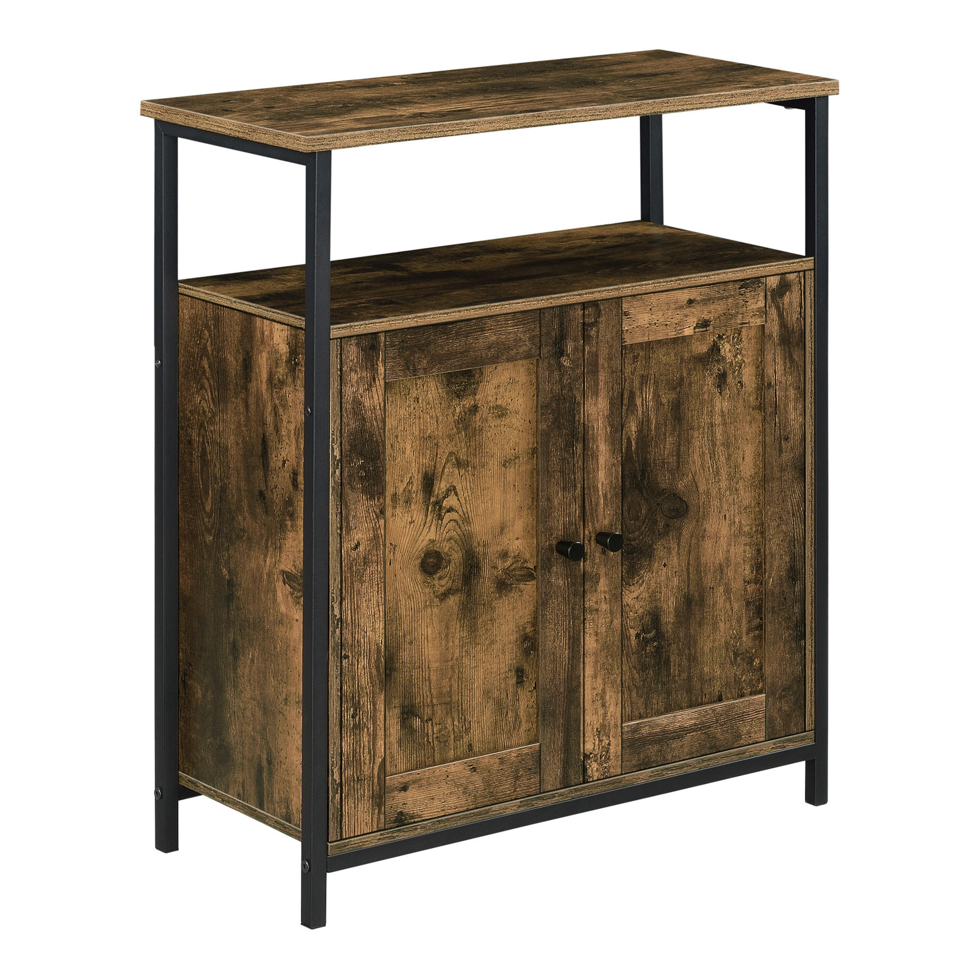 BEISTELLTISCH Aremark - Braun, Holzwerkstoff (30/66/79cm) - [en.casa]