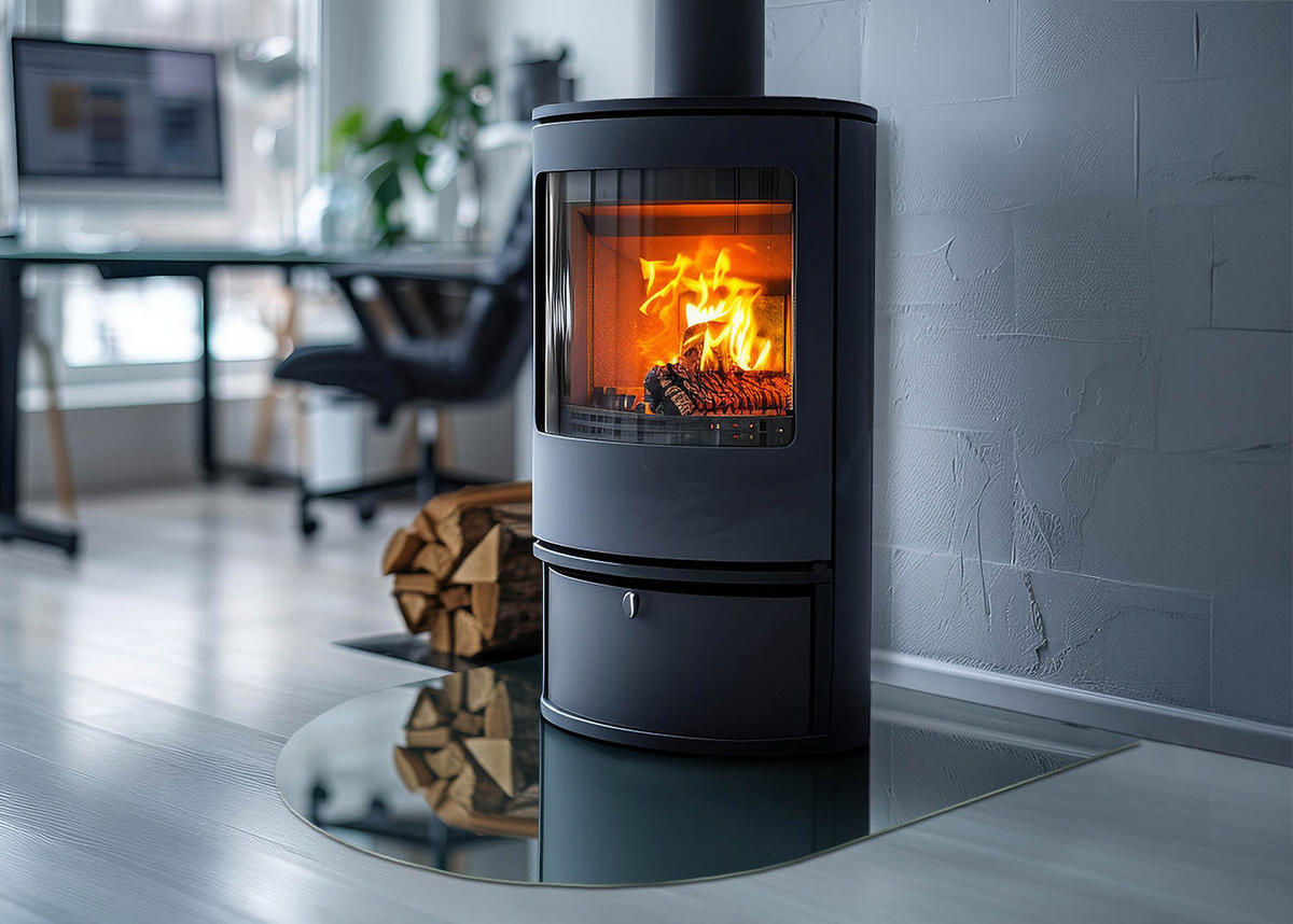 GLASPLATTE für Kamin 80x70 cm Türkis - Türkis, Glas (80/70/0.4cm) - ArtPrintCave