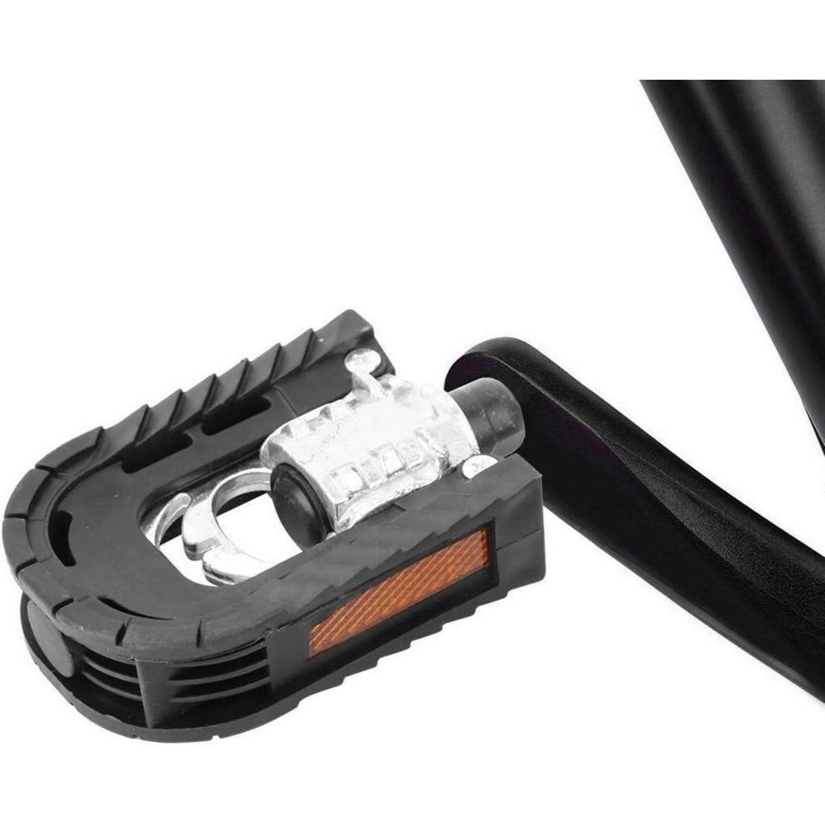 FAHRRADPEDALE Klappbar Aluminiumlegierung Schwarz - Schwarz, Metall (6/1.5/12cm)