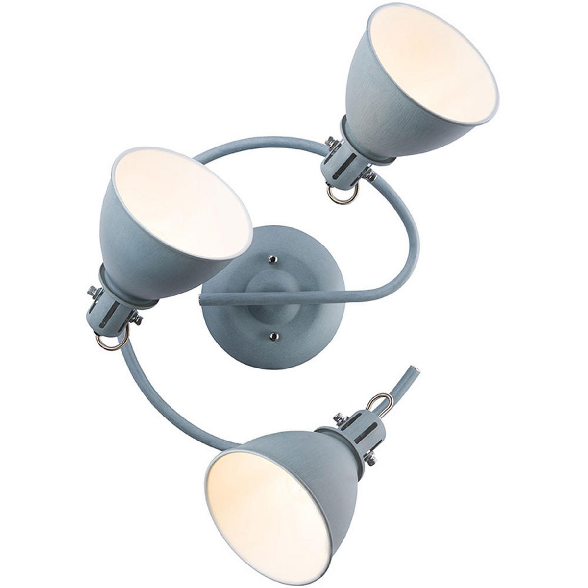 DECKENLEUCHTE JONAS Metall Grau - Grau, Metall (33/33/21cm)