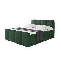 BOXBETT mit Matratze H3 - NINA-Z - 140x200 cm Grün - Waldgrün, Holzwerkstoff (140/200cm) - ALTDECOR