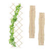 3XRANKGITTER - Hellbraun, Holz (60/180/1cm) - Relaxdays