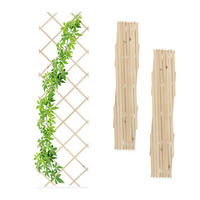 3XRANKGITTER - Hellbraun, Holz (60/180/1cm) - Relaxdays