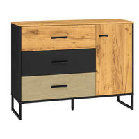 KOMMODE Colt 120 / 40 / 90cm - Eichefarben/Braun, Holz/Holzwerkstoff (120/90/40cm) - Feldmann-Wohnen
