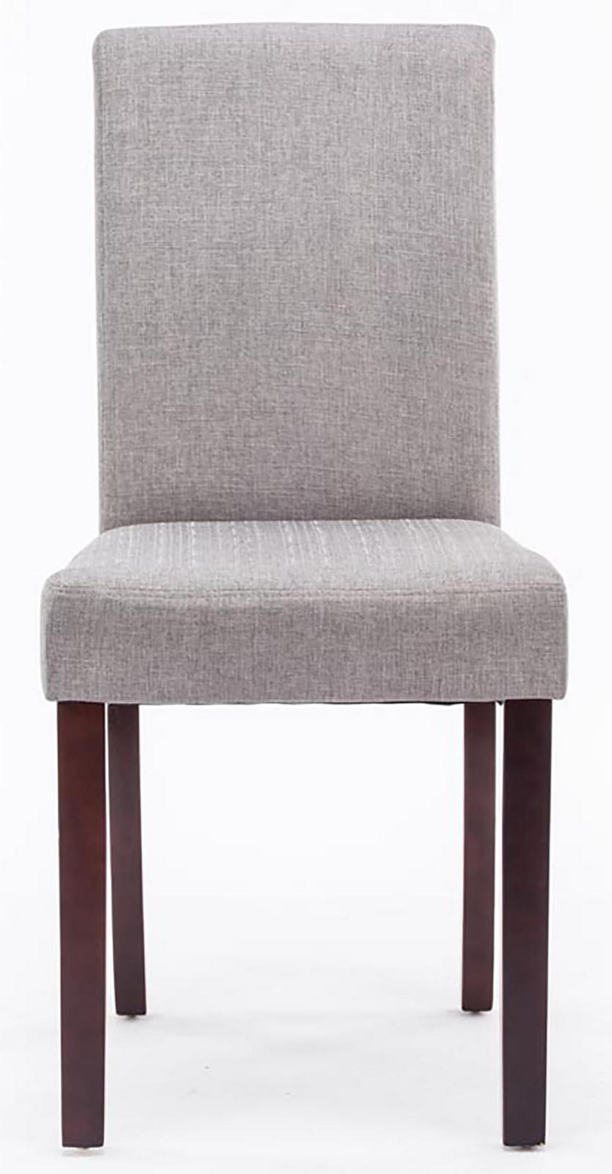 STUHL Stoff Hellgrau - Hellgrau/Cappuccino, Holz/Textil (41/91/47cm) - CLP