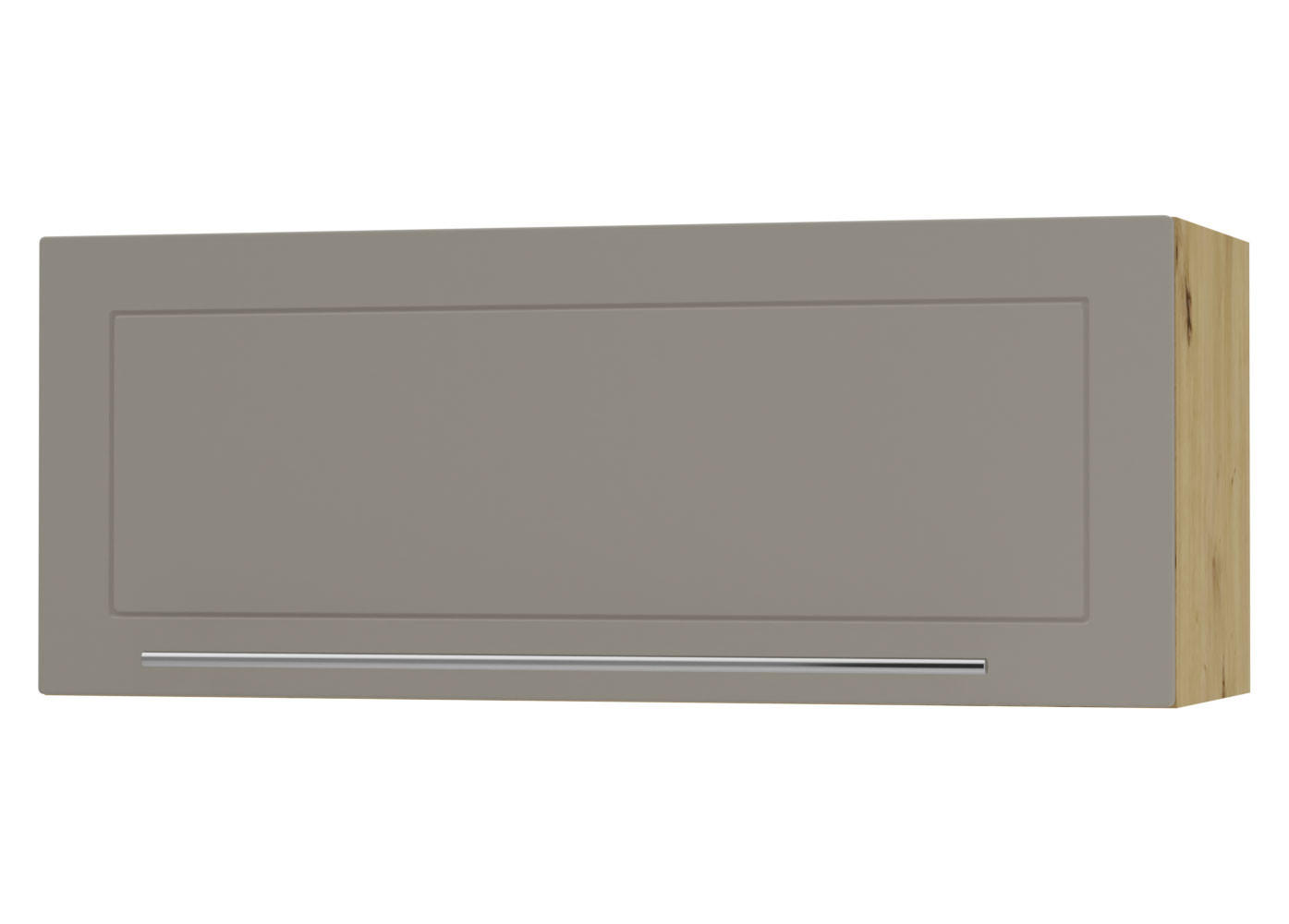 KLAPPHÄNGESCHRANK Kvantum W4B/90-AV Beige Matt / Eiche Artisan Matt 90 / 32,5 / 36cm - Beige/Eiche Artisan, Holz/Holzwerkstoff (90/36/32.5cm) - Feldmann-Wohnen