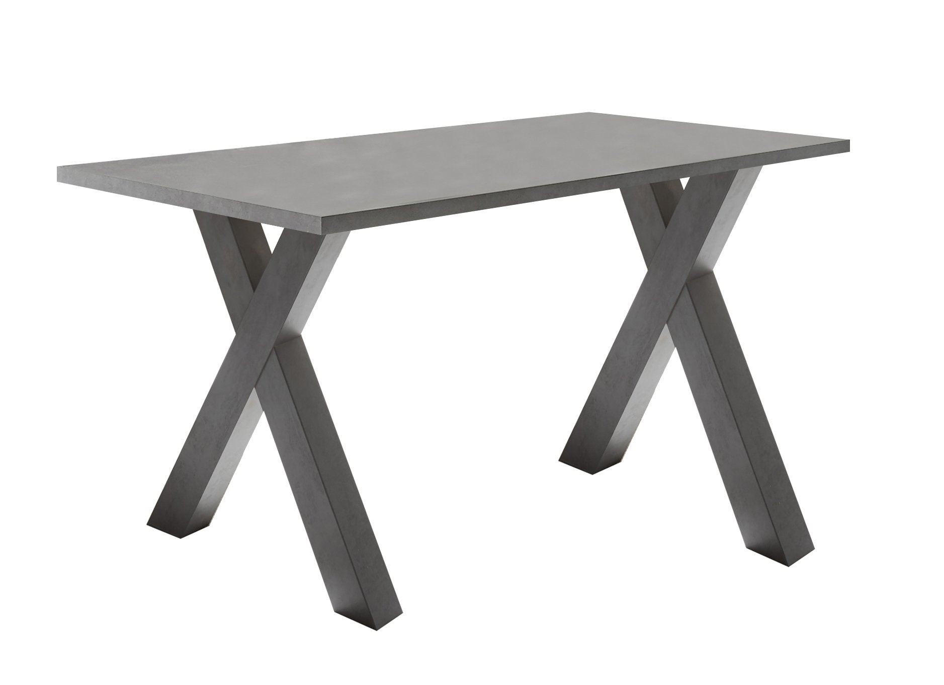 COMPUTERTISCH Edie 8 160 x 70 x 75 Schreibtisch graphit/graphit - Grau, Holz (160/70/75cm) - 58aufmkessel