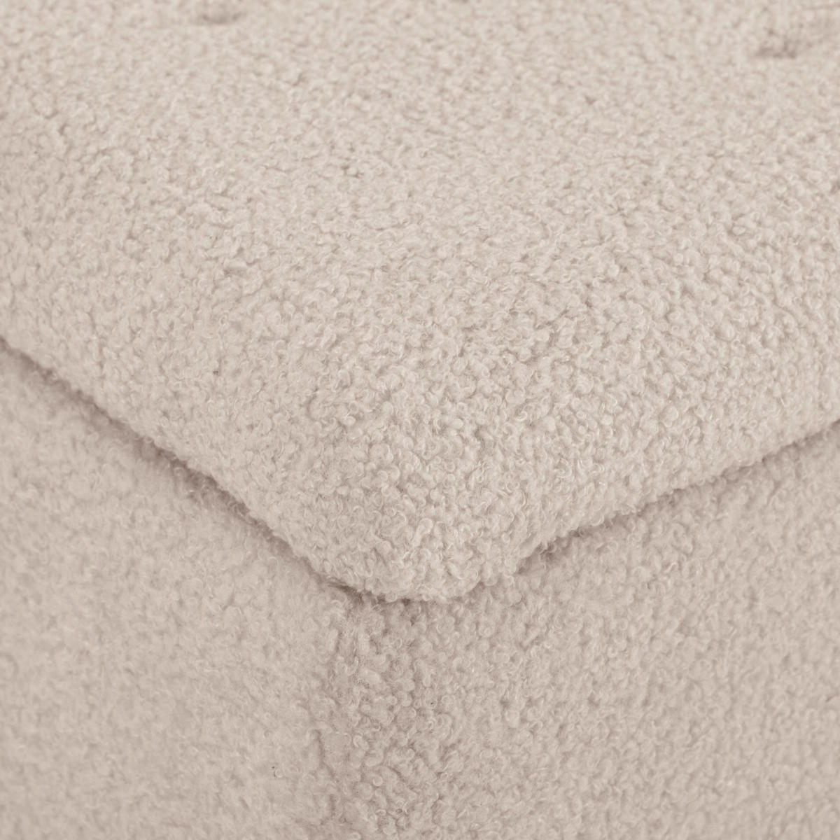 TRUHENBANK DE-16374 mit Gasdruckfedern und Knopfheftung Beige - Beige, Textil (95/45/38cm) - ComfortXL