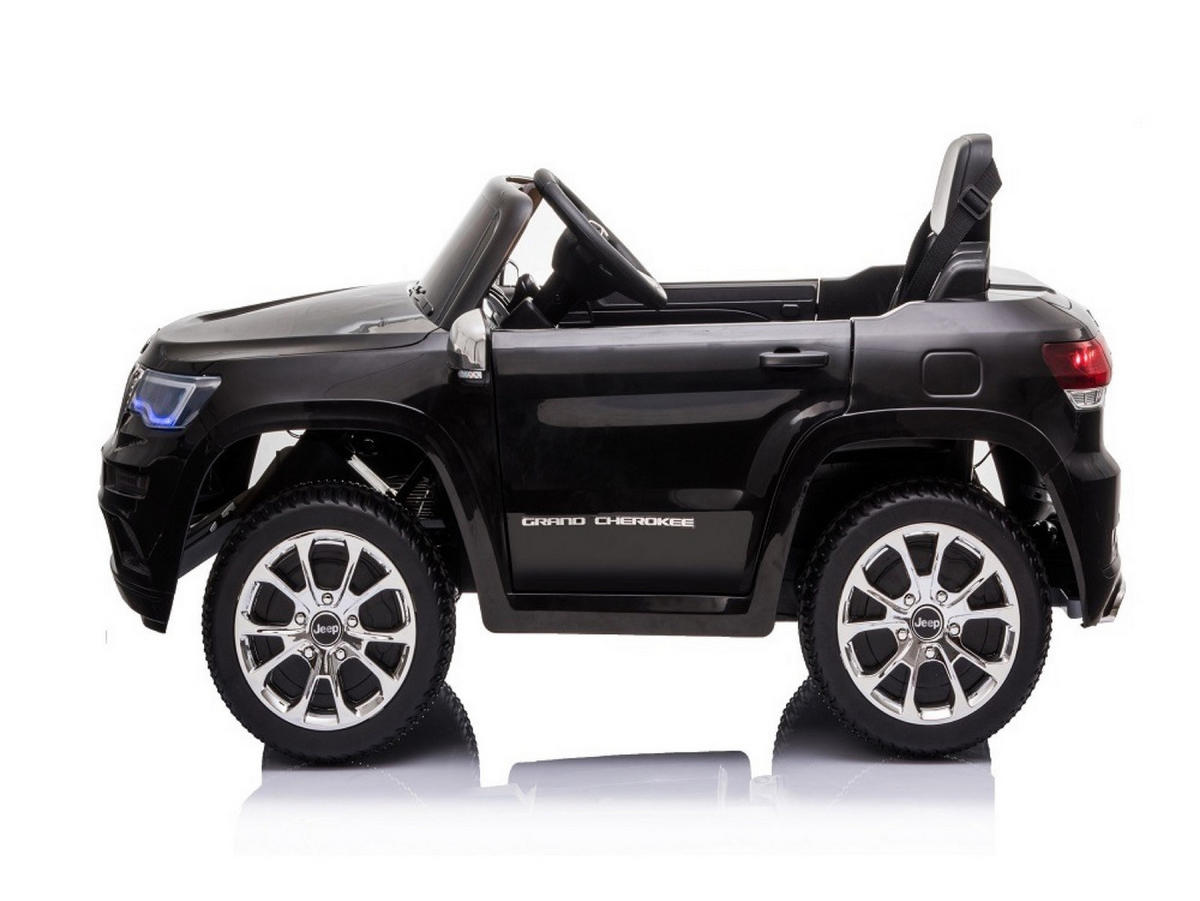 KINDER ELEKTROAUTO Jeep Grand Cherokee schwarz - Schwarz, Kunststoff (114/76/58cm) - TPFLiving