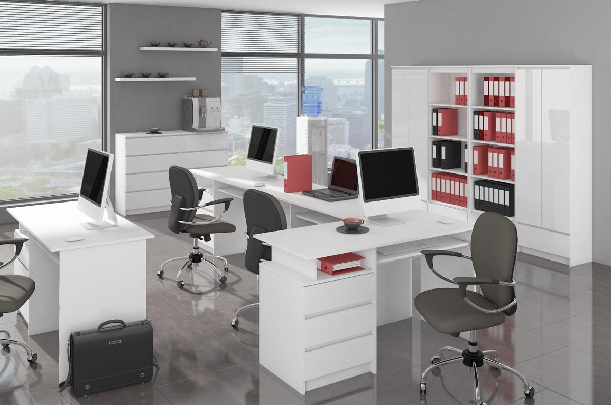 KOMMODE Weiß, Weiß Glanz 130/60/40 - Weiß, Holzwerkstoff (60/130/40cm) - RAUMHIRSCH FURNITURE