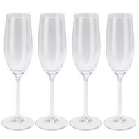 CHAMPAGNERGLÄSER 4er-Set Transparent 210 ml 4,5/4,5/23 cm - Transparent, Glas - Excellent Houseware