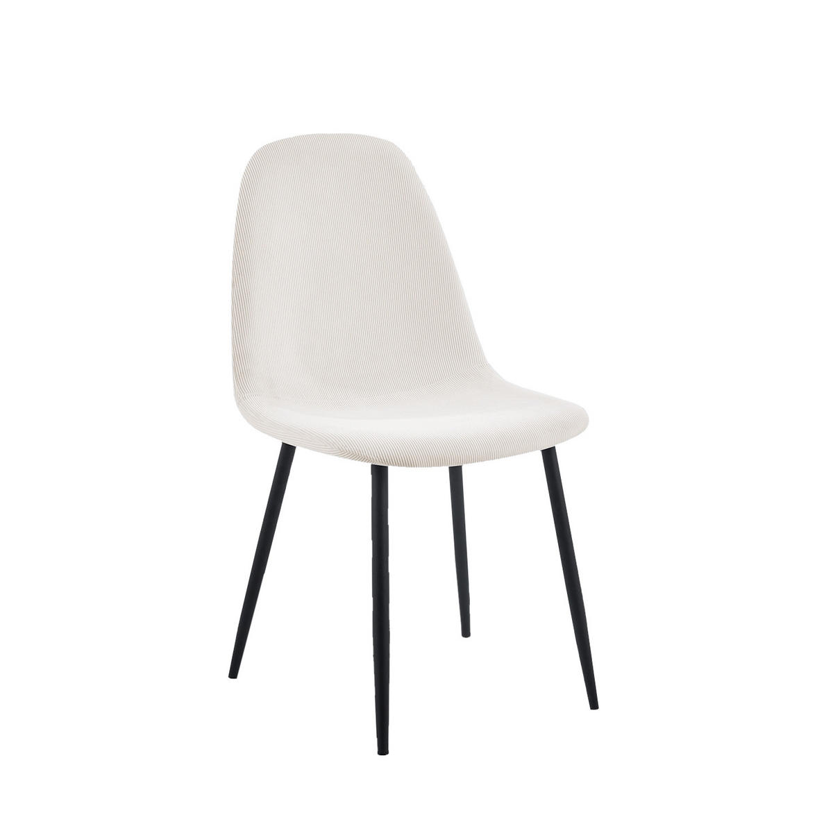 ESSZIMMERSTUHL Elia Weiß 44 cm x 84 cm - Weiß, Textil (44/84/52cm) - Klast Home