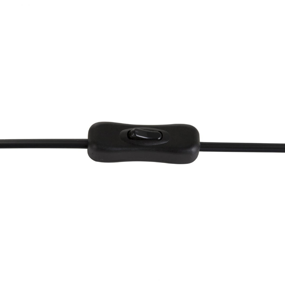 TISCHLEUCHTE Schwarz/Messing/Weiß Caudelo - Messingfarben/Schwarz, Metall (18/18/47cm) - Beliani