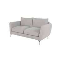 2-SITZER-SOFA Elou Silber Microfaser - Chromfarben/Silberfarben, Holz/Textil (172/87/92cm) - S-Style Möbel
