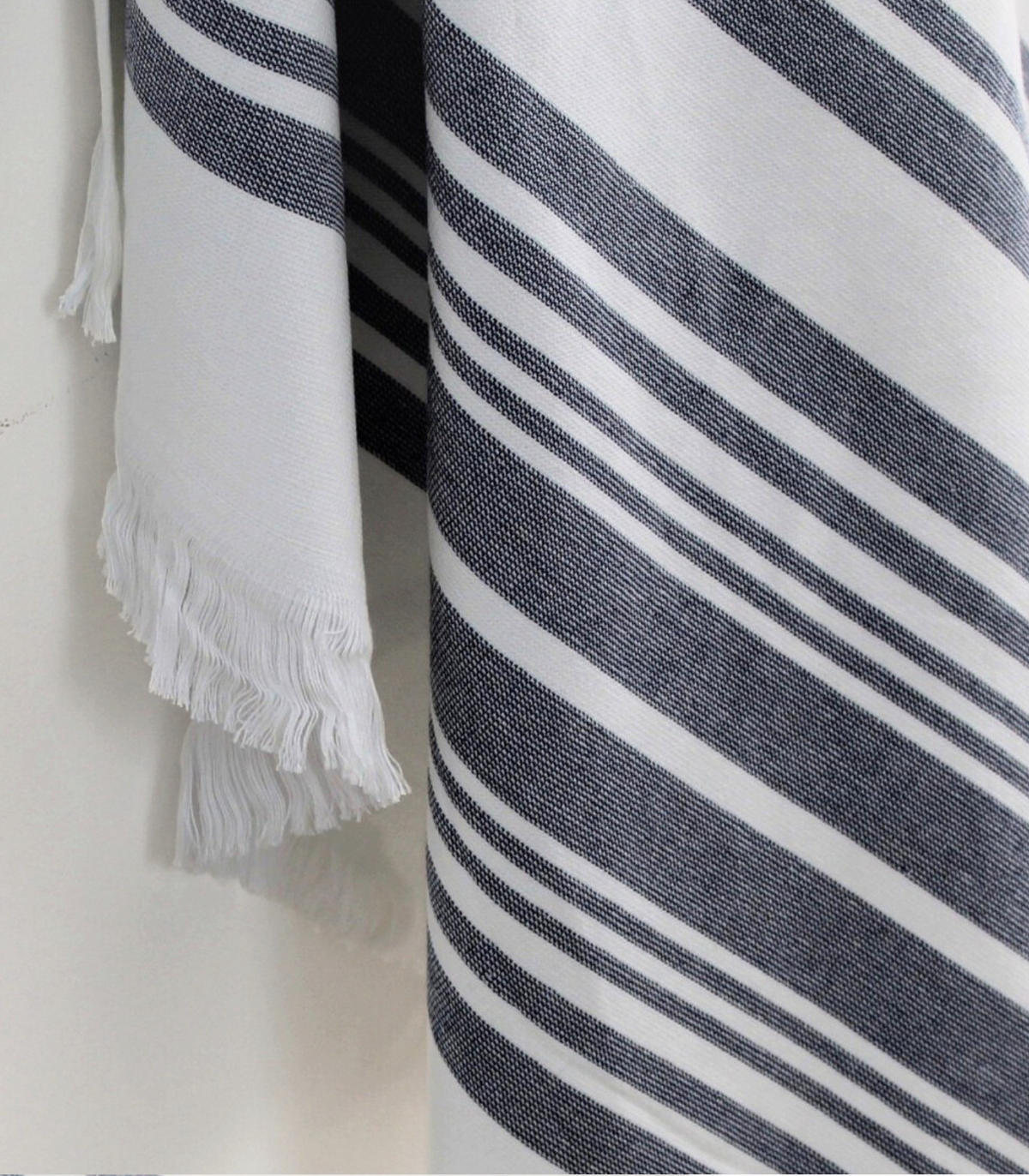STRANDTUCH. Bio-Baumwolle. 100x175 cm - Weiß, Textil (100/175cm) - SOWL