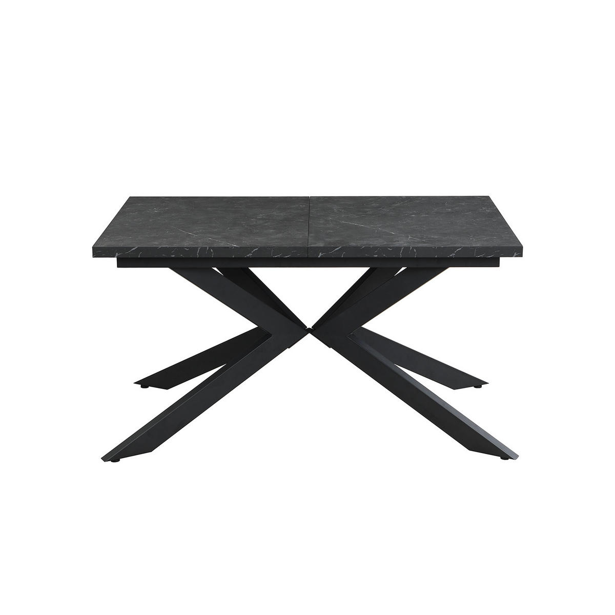 AUSZIEHTISCH MALTEK 140-220/90/76 cm - Anthrazit/Schwarz, Metall (90/140/76cm) - DUBI Möbel