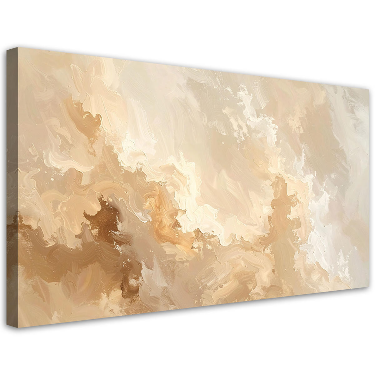 LEINWANDBILD Abstraktion 80x40cm - Beige, Textil (80/40cm) - Feeby