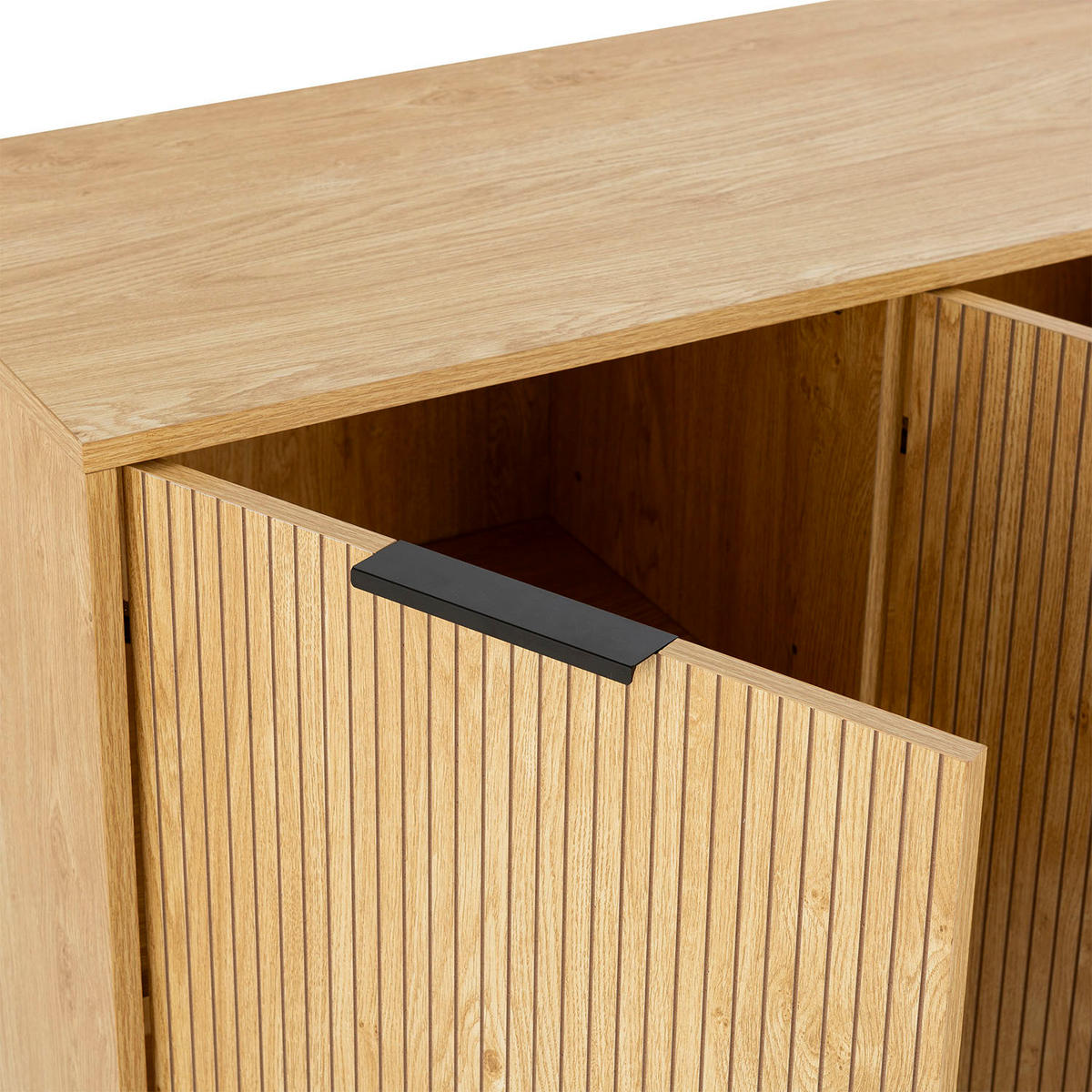SIDEBOARD Mónica 3 türen in Eichenfarbe - Honigeiche, Holzwerkstoff (140/80/40cm)