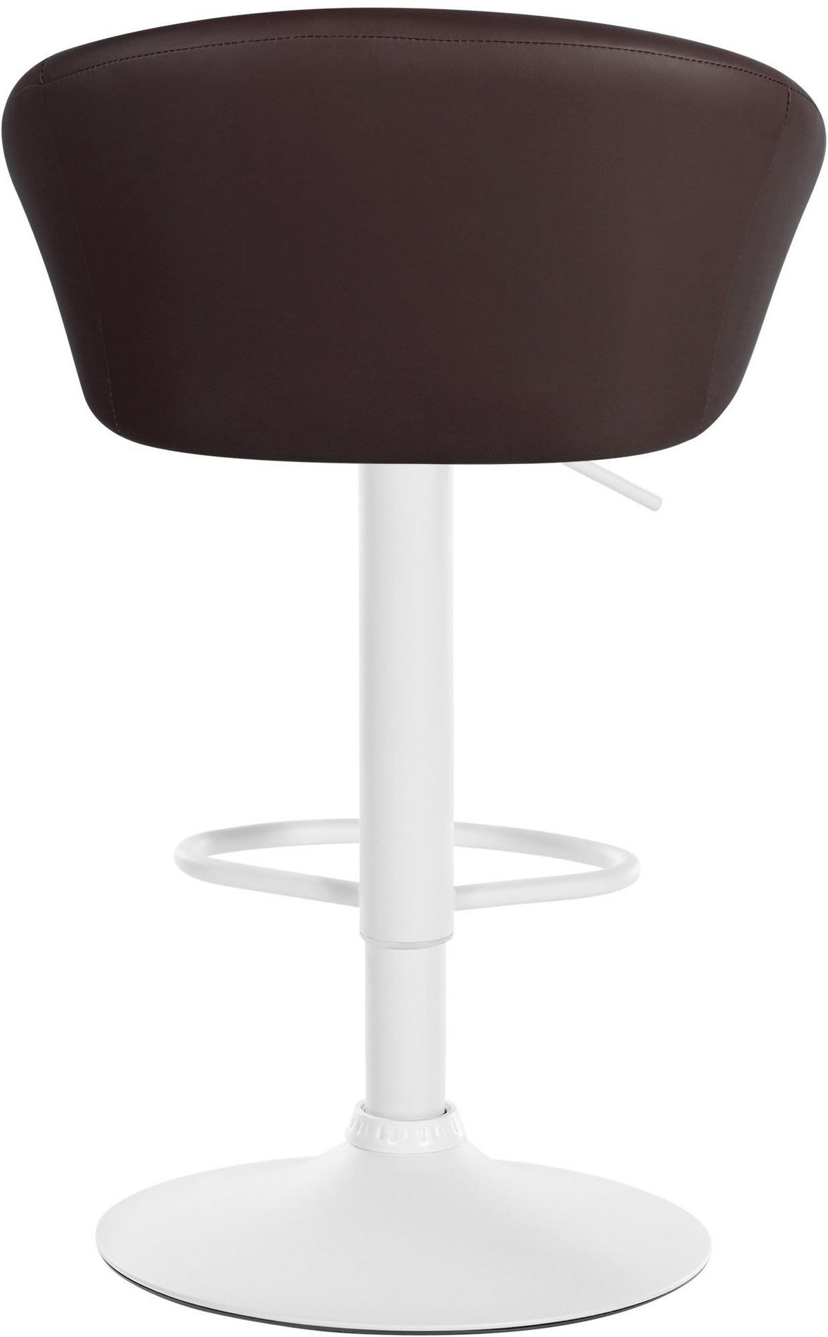 BARHOCKER Lederlook braun - Braun, Textil (55/86/51cm) - CLP