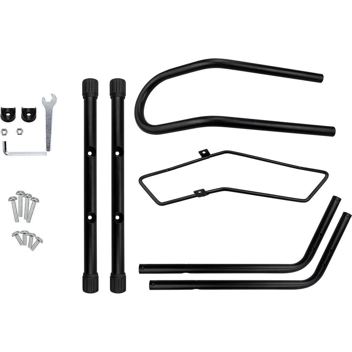 FAHRRADSTÄNDER Professional Boden Schwarz - Schwarz, Metall (16.7/12.6/43.9cm)