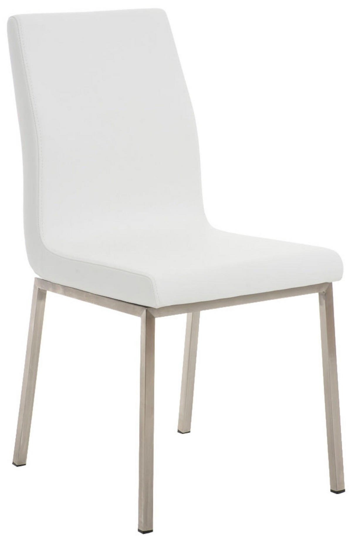 ESSZIMMERSTÜHLE Colmar 2er Set 88x40x50 cm weiß - Weiß, Leder (40/88/50cm) - furnicato