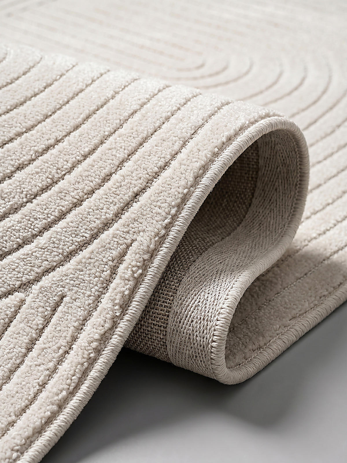 TEPPICH Outdoor Geometrisch MEZEN Polypropylen Creme 200 x 280 cm - Beige, Textil (200/280cm) - KADIMA DESIGN