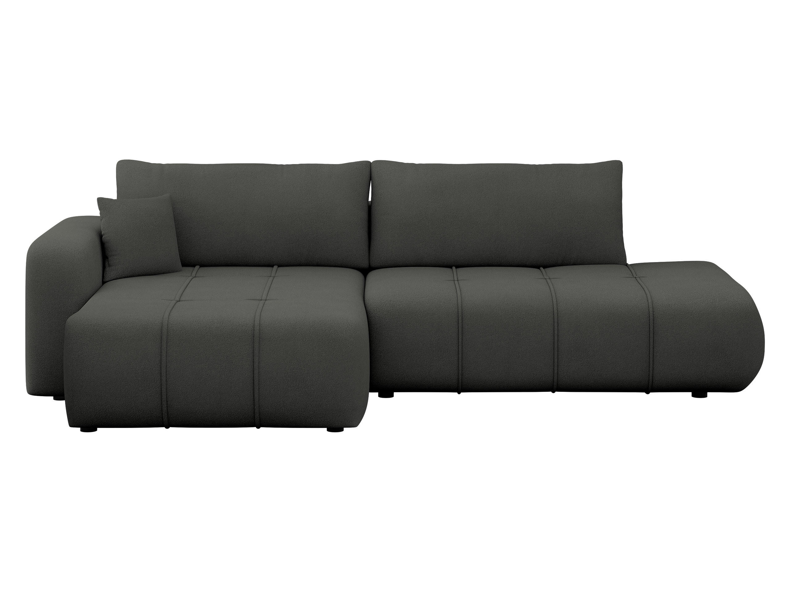 ECKSOFA Furyn O, Seite: Links - Schwarz, Holzwerkstoff/Kunststoff (262/145cm) - MIRJAN24