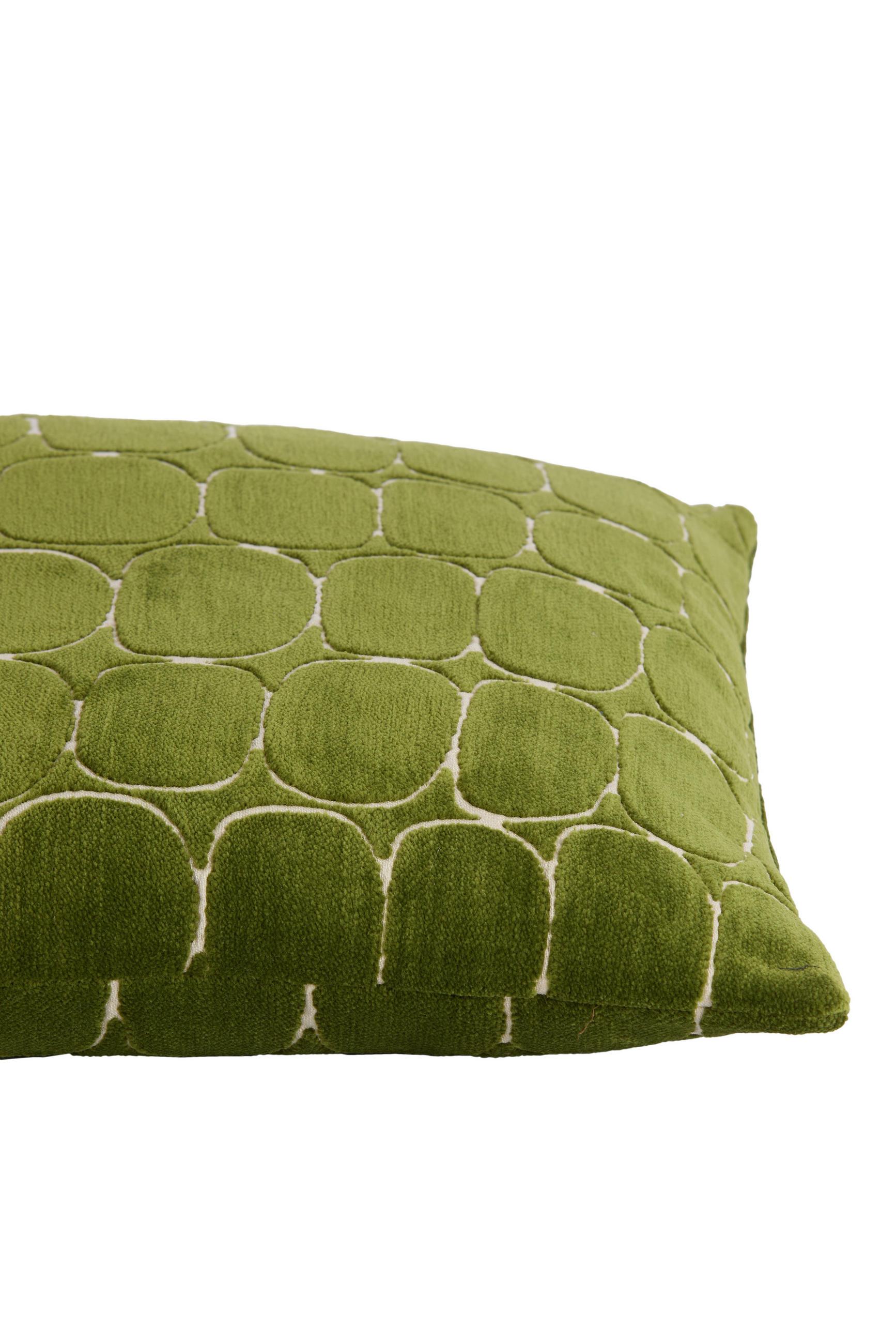DEKOKISSEN Dothan Grün 45/45/10 cm - Olivgrün, Textil (45/45cm) - Light & Living
