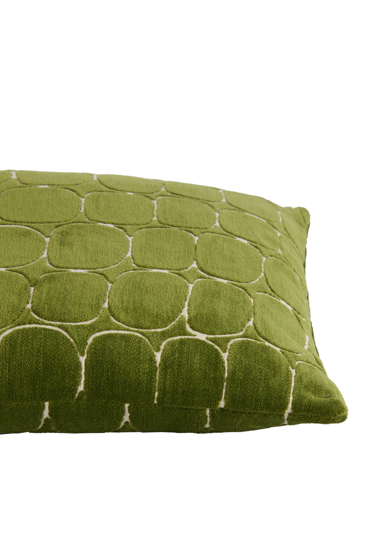 DEKOKISSEN Dothan Grün 45/45/10 cm - Olivgrün, Textil (45/45cm) - Light & Living
