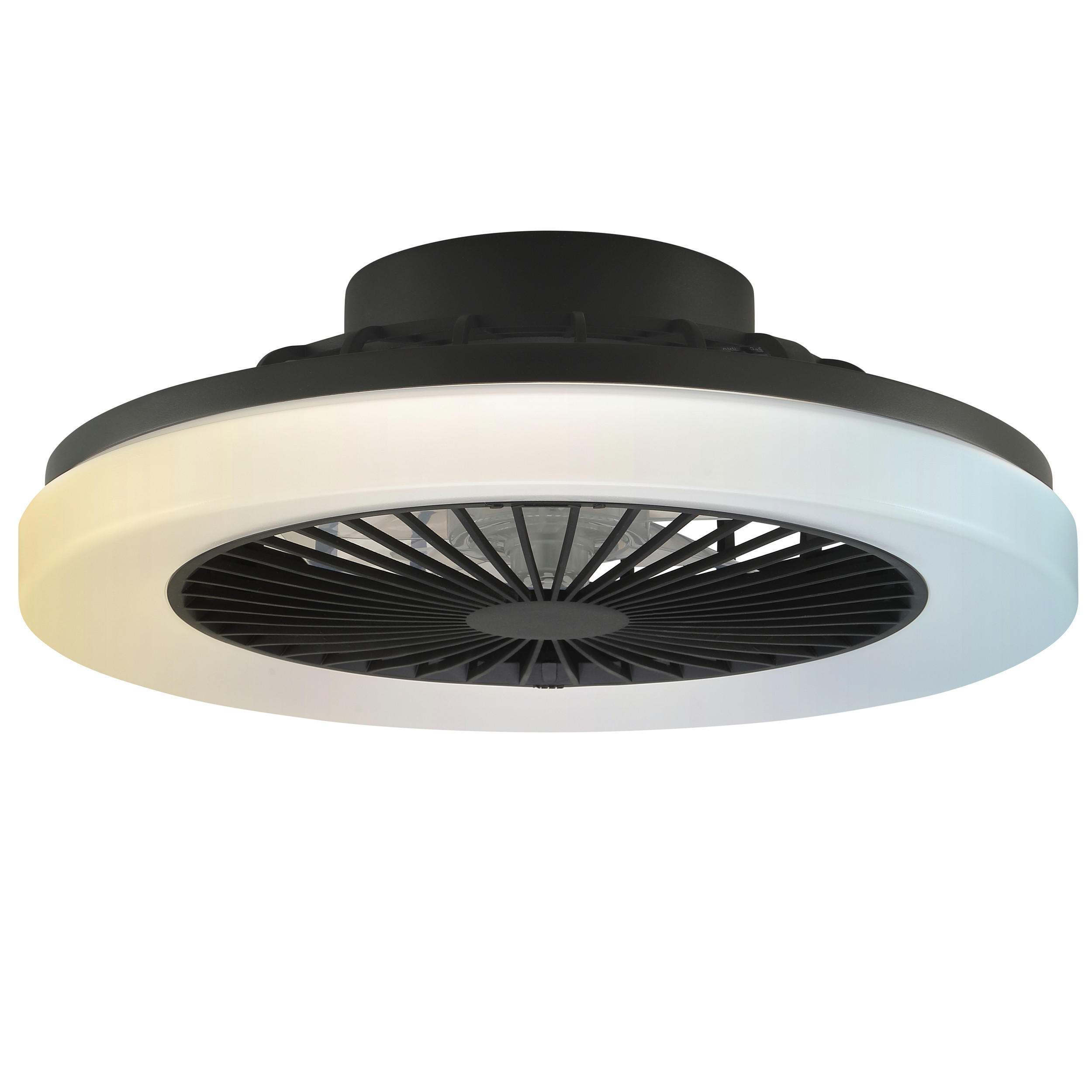 LED DECKENLEUCHTE Varelo Schwarz 42/42/13,8 cm - Schwarz, Kunststoff (42/42/13.8cm) - Brilliant