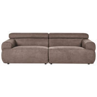 POHOVKA 3-místná Látka Hnědá Hovden - hnědá, textil (210/69/95cm) - Beliani