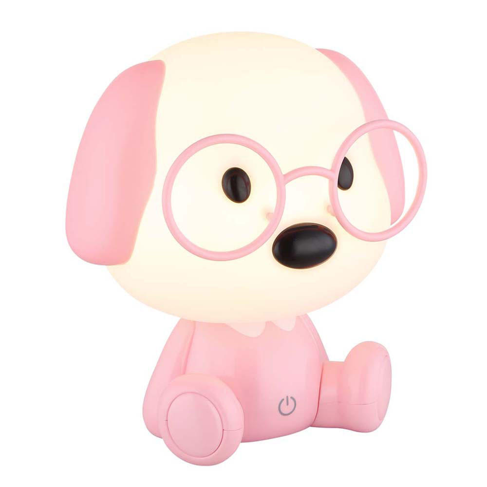 LED KINDERTISCHLEUCHTE Puppy Rosa - Rosa, Kunststoff (18/15/20cm) - Globo Lighting