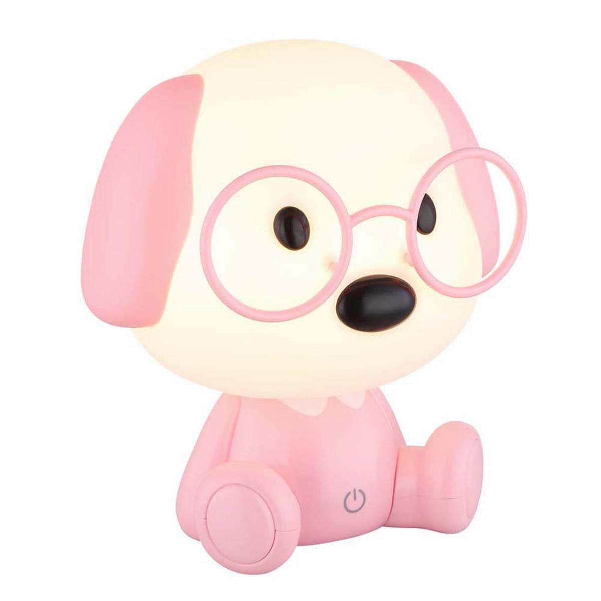 LED KINDERTISCHLEUCHTE Puppy Rosa - Rosa, Kunststoff (18/15/20cm) - Globo Lighting