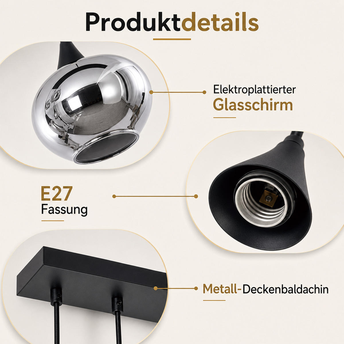 PENDELLEUCHTE Krellon 85/20/150 cm - Schwarz, Glas/Metall (85/20/150cm) - ZMH