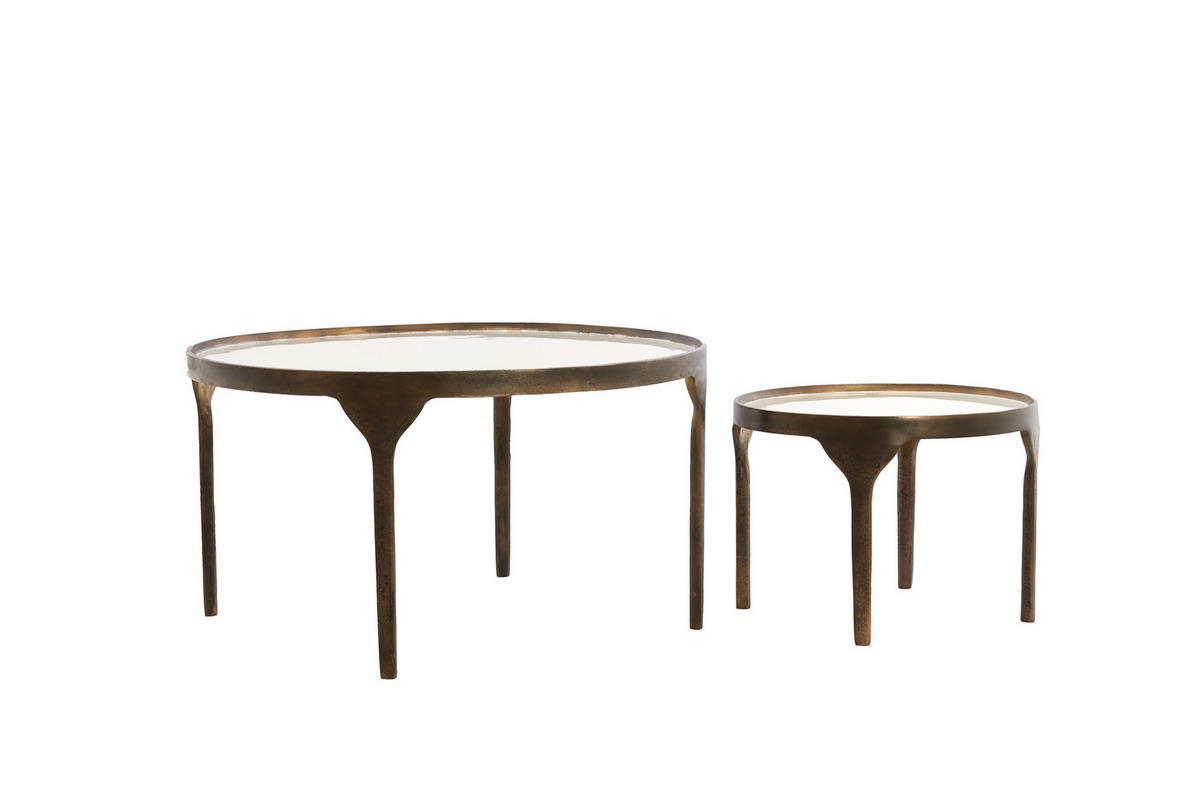 COUCHTISCH Eli Weiß 85/85/42 cm - Weiß, Metall (85/85/42cm) - Light & Living