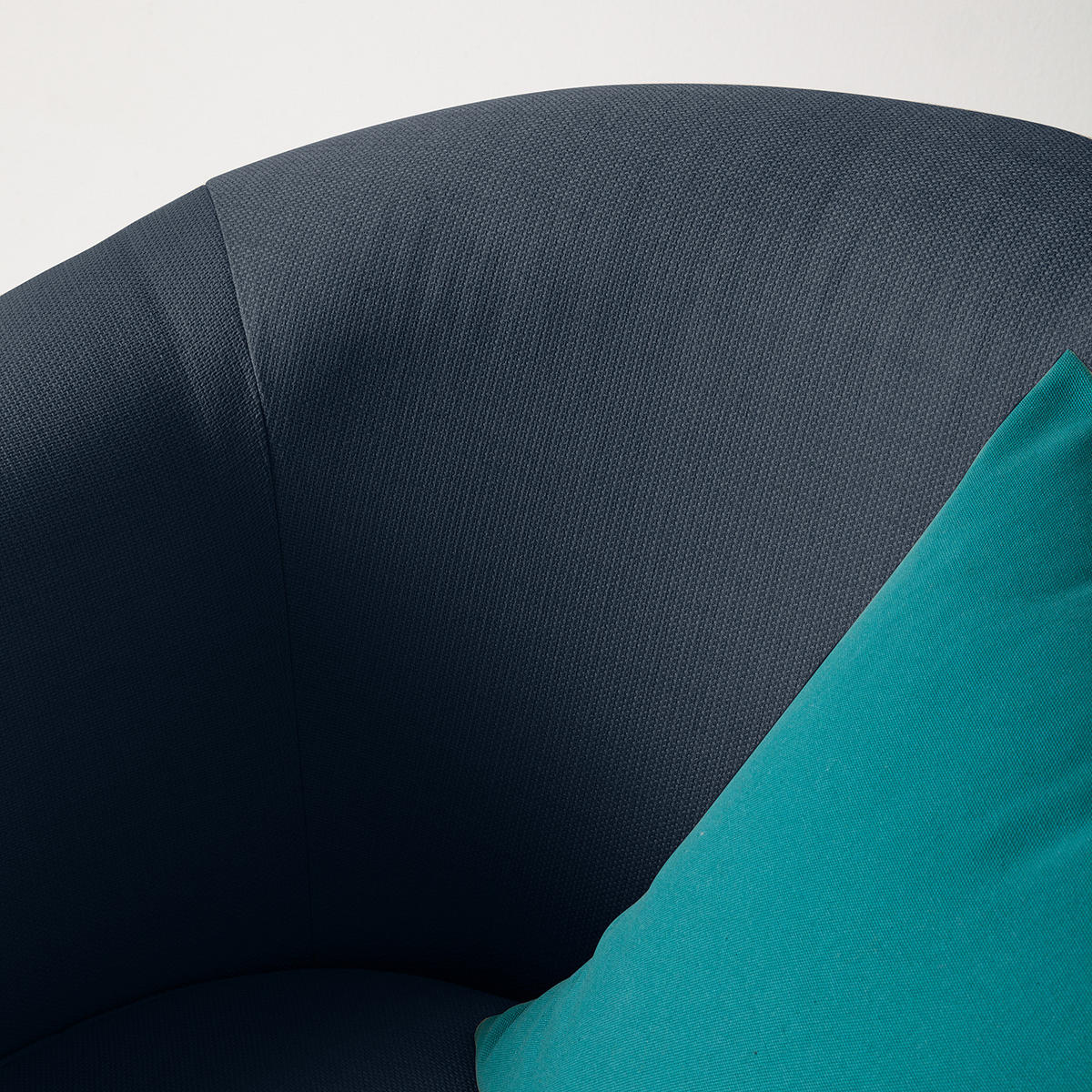 SESSEL - Webstoff, Dunkelblau - Dunkelblau, Textil (79/74/74cm) - home24