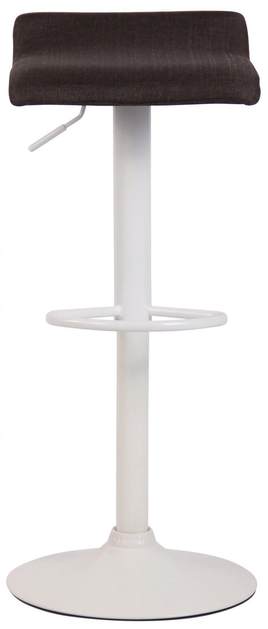 BARHOCKER Stoff dunkelgrau - Dunkelgrau/Weiß, Textil/Metall (36/63/39cm) - CLP