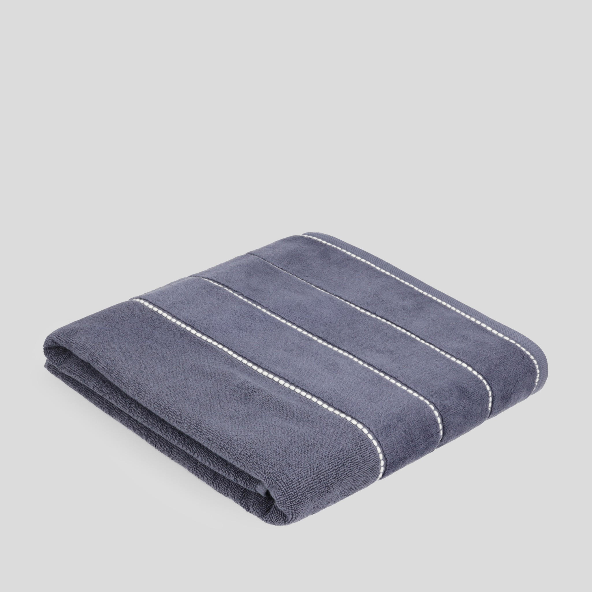 DUSCHTUCH Velly - Dunkelblau, Textil (90/140cm) - home&you