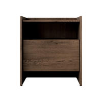 NACHTTISCH Japandi - Braun, Holzwerkstoff (53/60/38cm) - MIRJAN24