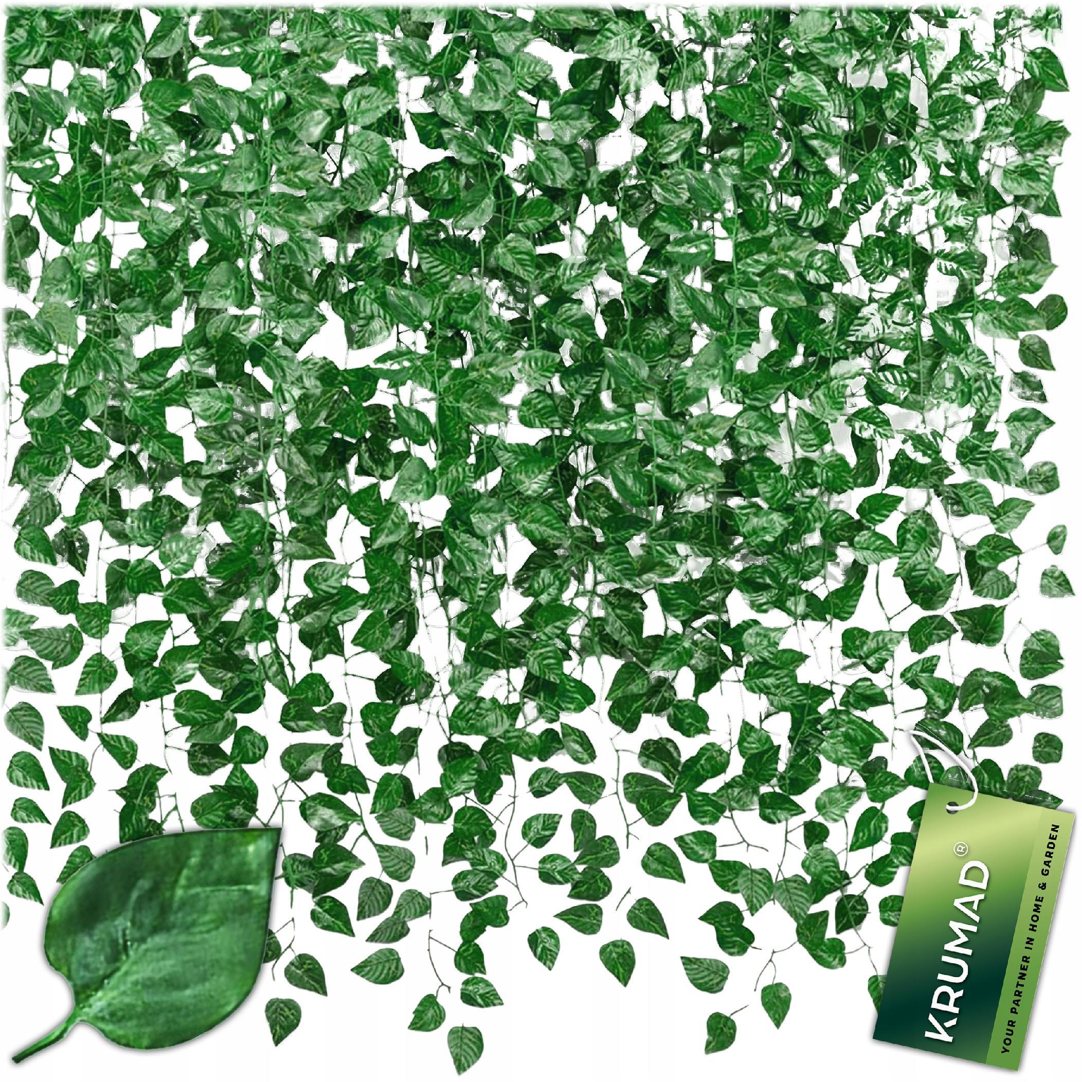 KUNSTPFLANZE Efeu Girlande 27,5m - Grün, Kunststoff (230cm) - KRUMAD
