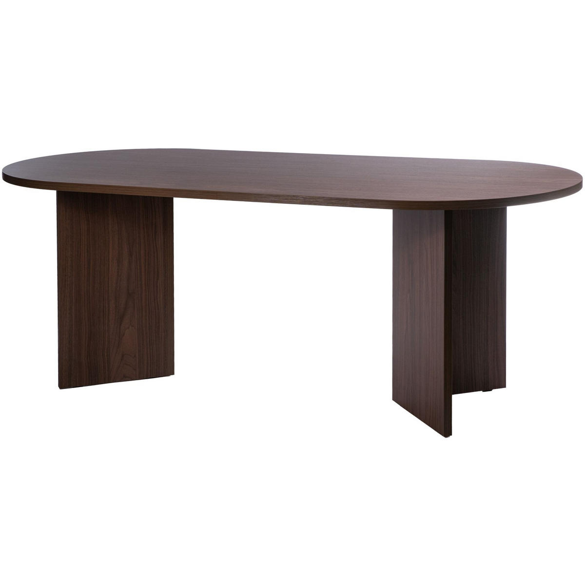 ESSTISCH Ovo Holzoptik Nussbaum Wisconsin 90x204 cm - Nussbaumfarben, Holzwerkstoff (204/90/75cm) - Selsey