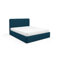 POLSTERBETT BEZA II - Dunkelblau - Dunkelblau, Textil (140/200cm) - AN-Moebel 4u