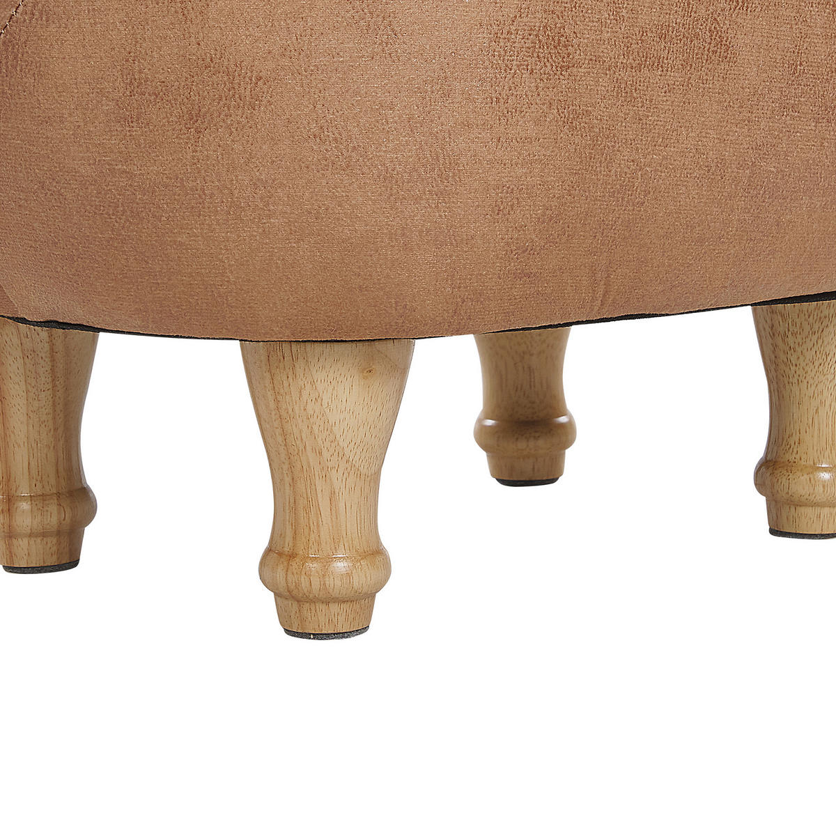 TIERHOCKER Horse 64/33/50 cm - Beige, Kunststoff/Textil (33/50/64cm) - Beliani