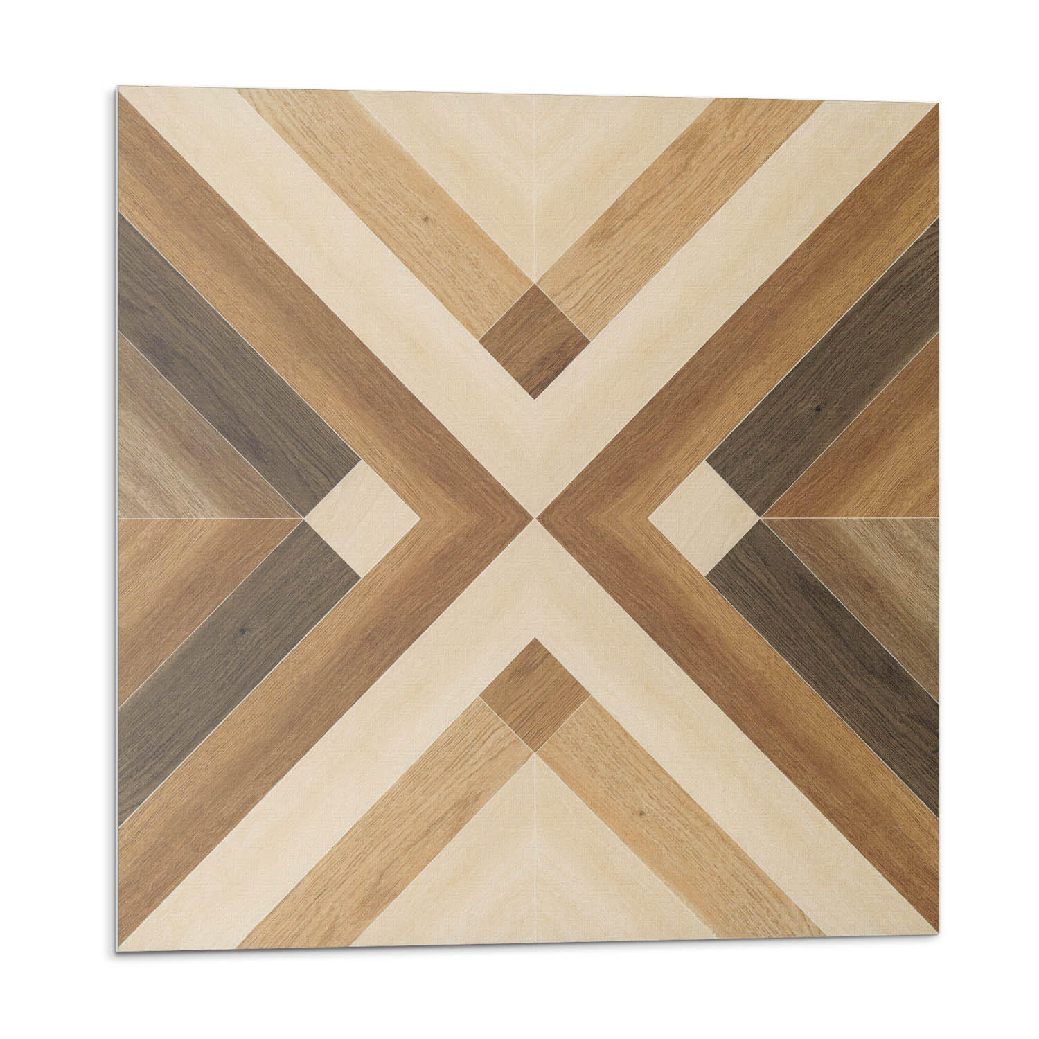 WANDPANEEL 20 Stück 20x20 cm selbstklebend Axenta - Braun, Kunststoff (20/1.6/20cm) - Wallfluent